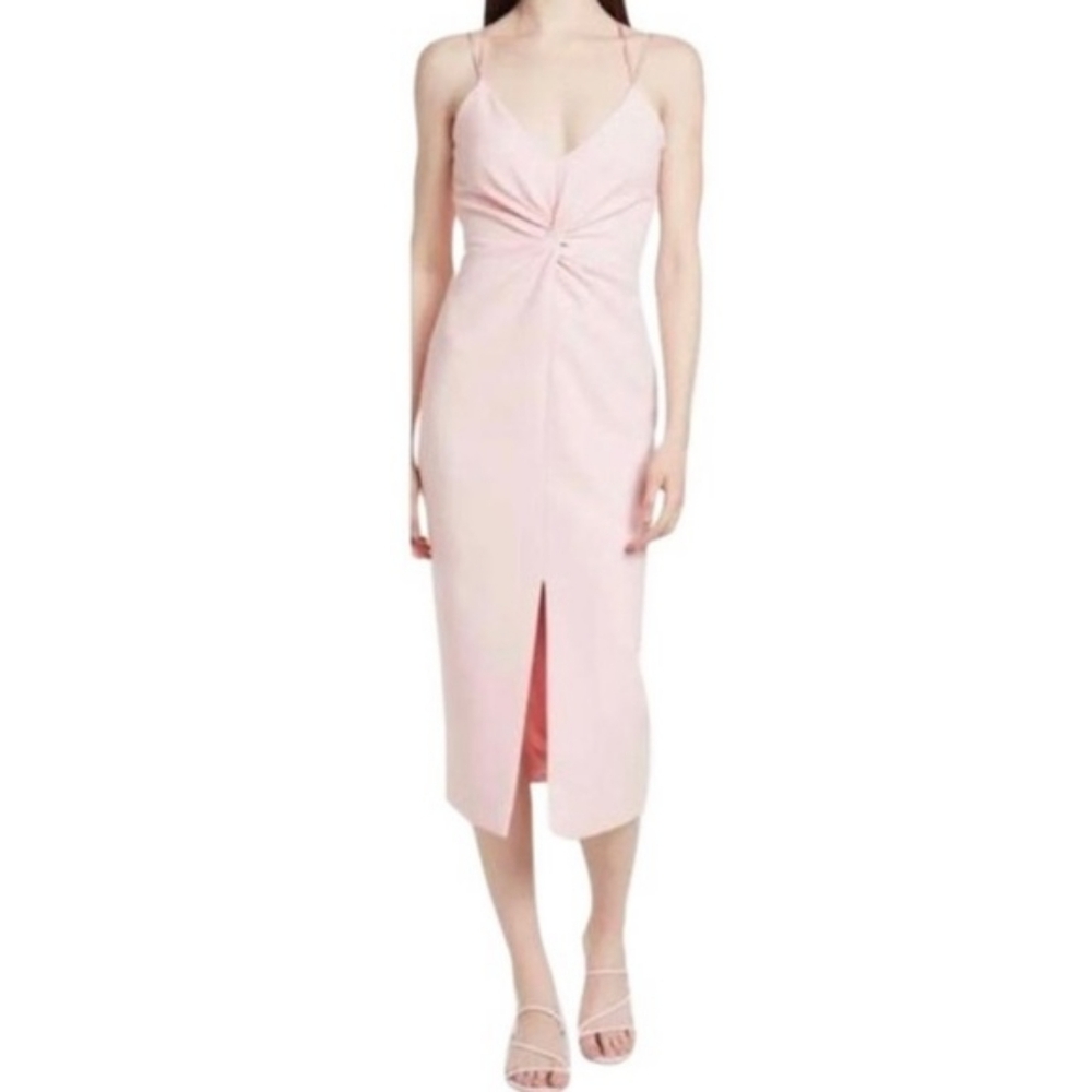 Cinq à Sept Melby Twist Front Dress Pink Quartz
